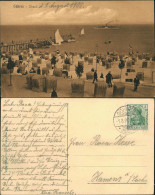 Delcampe - Ansichtskarte Göhren (Rügen) Strandleben, Seebrücke - Dampfer 1908  Gel. Stempel - Göhren