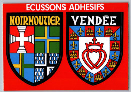 Delcampe - CP Adhesif 390, Blason Adhésif, Editions Du Gabier, Noimoutier, Vendée - Noirmoutier
