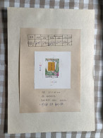 Delcampe - Korea Coree Die Test Proof,Signed,Marked,2006-22,70th Of Founding Of The Association For The Restorat. Of The Fatherland - Korea (...-1945)