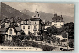 Delcampe - 3960 Sierre 1918 - Chateau Bellevue Englische Kapelle - 39698309 - Sierre