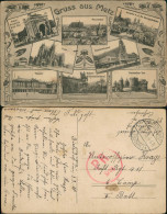 Delcampe - CPA Metz Stadtteilansichten Seerosen-Ornament 1918  Gel. Div. Feldpoststempel - Metz