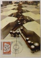 Delcampe - LA POSTE / Machine De Tri Automatique Des Lettres à ORLEANS LA SOURCE - Carte Philatélique Journée Timbre 1974 - Poste & Facteurs