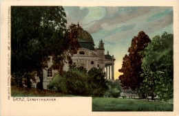 Delcampe - Graz - Stadttheater Litho - Graz