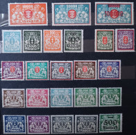 Delcampe - GERMANY. FREE CITY DANZIG. 1922. COLLECTION. 24 UNUSED POSTAGE STAMPS. MLH. LOT IN GERMANY - Postfris