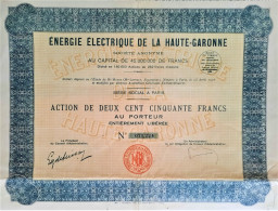 Delcampe - Energie Electrique De La Haute Garonne - 1926 - Paris - Electricité & Gaz
