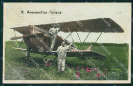 Delcampe - Aviazione Regia Aeronautica Italiana 1939 PIEGHINE Foto Cartolina XF7055 - Autres & Non Classés