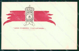 Delcampe - Militari Reggimentali VIII° Reggimento Fanteria Cartolina XF4313 - Régiments