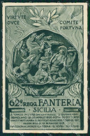 Delcampe - Militari Reggimentali 62º Reggimento Fanteria Sicilia Cartolina XF5198 - Régiments