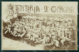 Delcampe - Militari Reggimentali 25º Reggimento Fanteria IX Compagnia Foto Cartolina XF4679 - Régiments