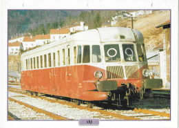 Delcampe - ABJ 1935 FRANCE -fiche ATLAS 18,5x25cm "Age D'or Du Réseau Français/ Trains De Légende" - Autres & Non Classés