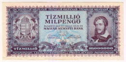 Delcampe - 1946 Hungary 10 Million Pengo Paper Money Banknotes Currency - Hongrie