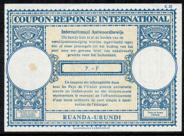 Delcampe - RUANDA - URUNDI BURUNDI Lo 7.- F  International Reply Coupon Reponse Antwortschein  IRC IAS CRI  Mint ** - Lettres & Documents