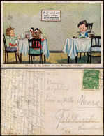 Delcampe - Kinder Scherzkarte Brot Wird Nicht Mehr Ohne Brotmarken Verabreicht. 1918 - Abbildungen