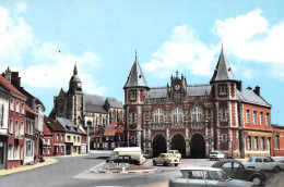 Delcampe - AUXI-le-CHATEAU (Pas-de-Calais) - L'Hôtel De Ville - Automobiles, 2CV Citroën - Ecrit (2 Scans) - Auxi Le Chateau