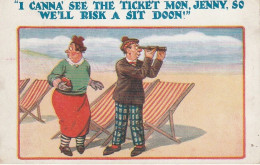 Delcampe - HO Nw (4) " I CANNA' SEE THE TICKET  .. "- SIEGE EJECTABLE - ILLUSTRATEUR - SERIE N° 3214 - Humor