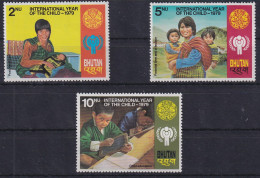 Delcampe - Bhutan 1979 Jahr Des Kindes Mi.-Nr. 728-730 Satz ** / MNH - Bhoutan
