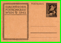 Delcampe - TARJETA POSTAL DE D. REICH, CONGRESO POSTAL EUROPEO, VIENA, 1942, CON SELLO 6+4 IMPRESO - Sammlungen & Sammellose