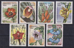 Delcampe - Laos 1984 Blumen Mi.-Nr. 743-749 Satz ** / MNH - Laos