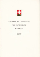 Delcampe - Schweiz PTT Sondermappe Nr. 124 1973 Pro Juventute Marken MiNr. 1013-1016 Gestempelt Mit Ersttagsstempel - FDC