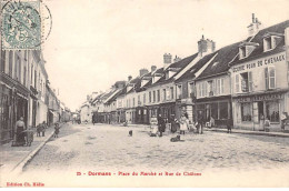 Delcampe - 51 - DORMANS - SAN30690 - Place Du Marché Et Rue De Châlons - Dormans