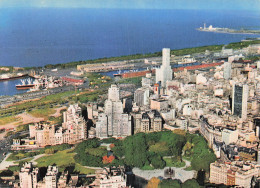 Delcampe - ARGENTINE BUENOS AIRES VUE AERIENNE PARTIELLE DE LA VILLE ET DU PORT - Argentinien