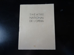 Delcampe - Programme Du Théâtre National De L'OPERA De PARIS. Les Malheurs De Sophie - Programs