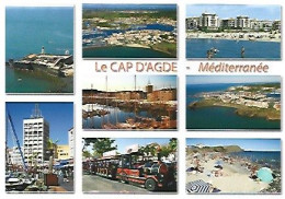 Delcampe - Le Petit Train Et Vues Diverses - Agde