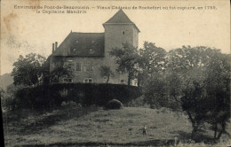 Delcampe - CPA Justice Environs De Pont De Beauvoisin Vieux Chateau De Rochefort Ou Fut Capture Le Capitaine Mandrin Bandit - Polizei - Gendarmerie