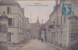 Delcampe - DOURDAN LA TOUR PRISE RUE DE CHARTRES Carte Sépia - Dourdan