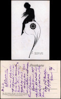 Delcampe - Ansichtskarte  Scherenschnitt Schattenschnitt Göttliche Jugend 1924 - Silueta