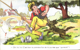Delcampe - CPA Homme Peche Jean Chaperon - Fischerei
