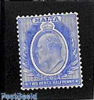 Delcampe - Malta 1907 2.5p Ultramarin, Stamp Out Of Set, Unused (hinged) - Malta