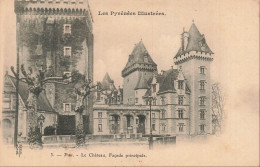 Delcampe - FRANCE - Pau - Château - Façade Principale - Tours - Arcades - Arbres - CPA - Pau