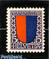 Delcampe - Switzerland 1920 15c, Stamp Out Of Set, Mint NH, History - Coat Of Arms - Ungebraucht