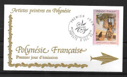 Delcampe - 1992 - 422 - Artistes Peintres En Polynésie - 2 - FDC