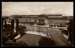 Delcampe - AK Leipzig, Blick Auf Den Hauptbahnhof Aus Der Vogelschau - Leipzig