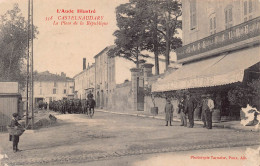 Delcampe - Carte Postale [11] Aude > Castelnaudary Café Faure  Place De La République   Beau Plan - Castelnaudary