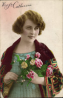 Delcampe - CPA Vive Ste Catherine Femme - Gruss Aus.../ Grüsse Aus...