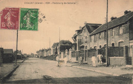 Delcampe - Chauny * Rue , Quartier Faubourg De Selaine * Villageois - Chauny