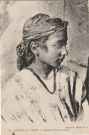 Delcampe - ZA 18- SCENES ET TYPES - JEUNE FILLE ARABE - PORTRAIT - CORRESPONDANCE DELLYS ( ALGERIE ) 1919 - 2 SCANS - Plaatsen