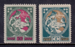 Delcampe - Latvia - Scott #68-69 - MH - SCV $1.50 - Lettonie