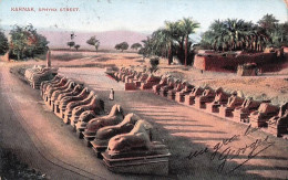 Delcampe - Egypte -  KARNAK - Sphynx Street - 1907 - Autres & Non Classés