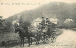 Delcampe - Velzic Départ Du Courrier Pour Aurillac - Other & Unclassified