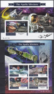 Delcampe - Dz2403 ! Imperf 2016 Maldives Space Apollo Missions #6175-6178+Bl895 Mnh - Autres & Non Classés