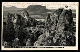 Delcampe - Foto-AK Walter Hahn, Dresden, Nr. 3207: Bastei-Brücke Mit Lilienstein - Fotografie