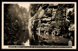 Delcampe - Foto-AK Walter Hahn, Dresden, Nr. 1644: Edmundsklamm Und Klammfamilie Im Elbsandsteingebirge - Fotografie
