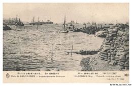 Delcampe - BO-BFP1-0720-GRECE - Baie De SALONIQUE - Appontements Français - Griechenland