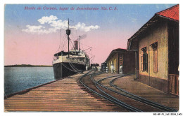 Delcampe - BO-BFP1-0702-GRECE - Muelle De Corinto - Lugar De Desembarque - Griechenland