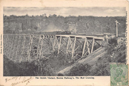 Delcampe - MYANMAR Burma - The Goteik Viaduct - Burma Railway's - The Mail Crossing - Publ. Watts & Skeen - Myanmar (Burma)