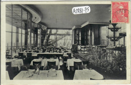Delcampe - PARIS- TOUR EIFFEL- SON RESTAURANT EN PLEIN CIEL- INTERIEUR- R/V - Eiffelturm